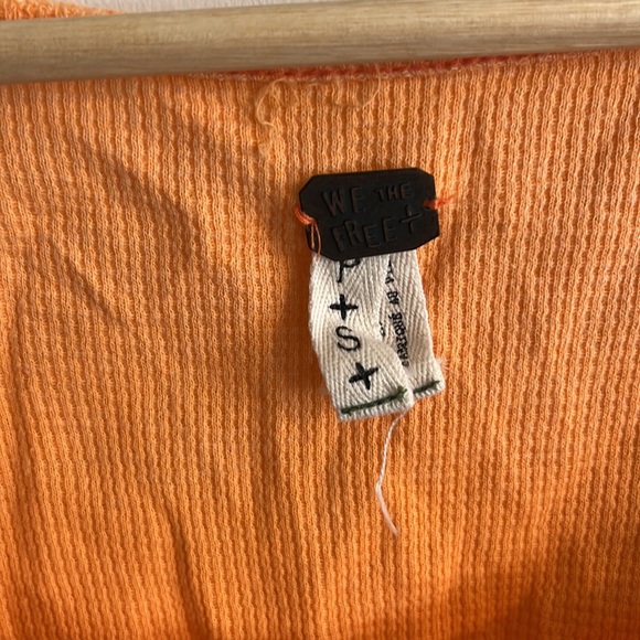 Free people we the free tangerine orange shirt size S - Picture 3 of 3